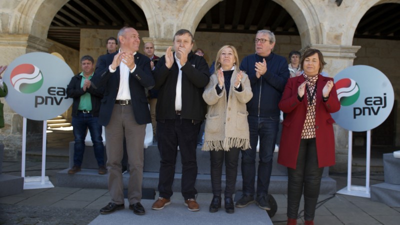 Presentación de las candidaturas de EAJ-PNV de la Cuadrilla de Gorbeialdea