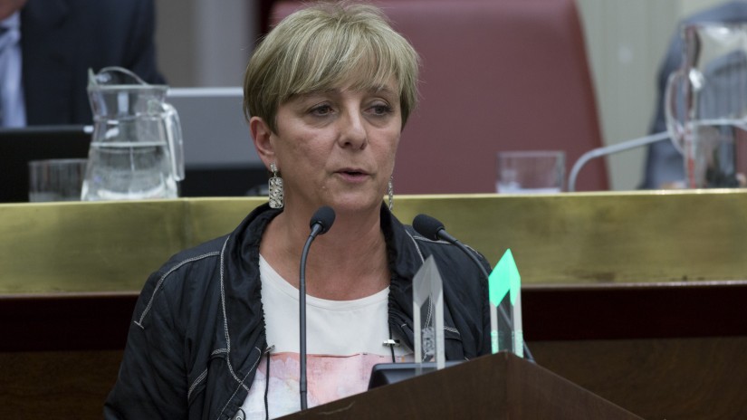 Izaskun Moyuaren agerradia, EAJ-PNV Batzarkide Taldeko bozeramailea Politika Orokorreko eztabaidan