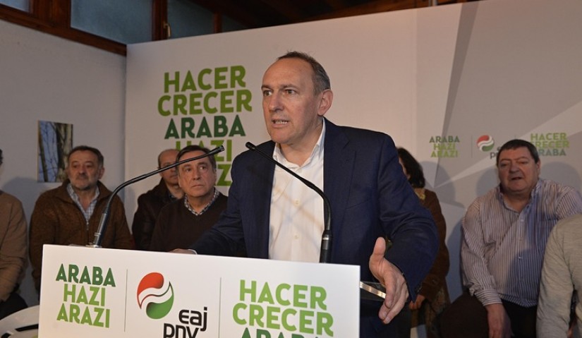 Ramiro González en la presentación de las candidaturas municipales en la cuadrilla de Añana (1)