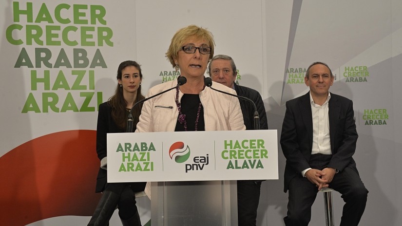 EAJ-PNVren bozeramaile izendatu dute Izaskun Moyua Arabako Biltzar Nagusietarako EAJ-PNVren bozeramaile izendatu dute Izaskun Moyua Arabako Biltzar Nagusietarako