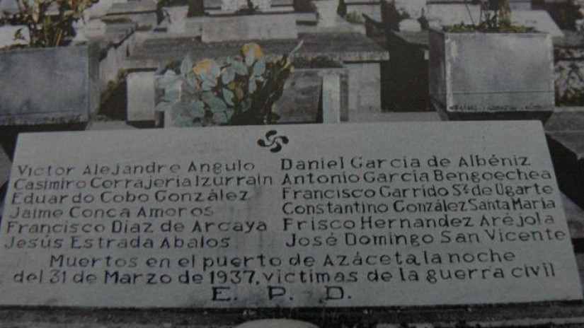 Azazetako 16 eraildakoei omenaldia Azazetako 16 eraildakoei omenaldia